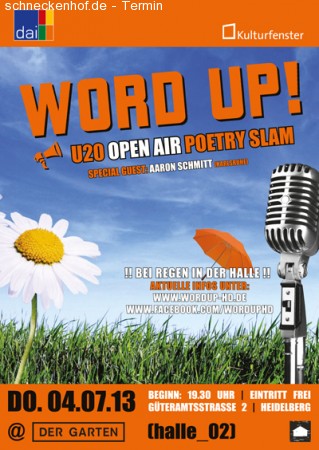 Word Up! U20 Open Air Werbeplakat