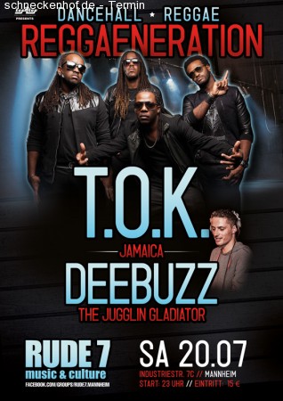 T.O.K. (kingston/jamaica) Werbeplakat