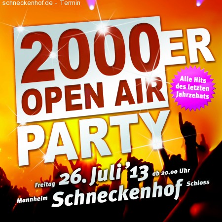 2000er Open AIr Party Werbeplakat
