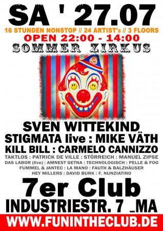 Sommer Zirkus Festival 2013 Werbeplakat