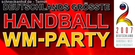 Handball WM Viewing+Party Werbeplakat