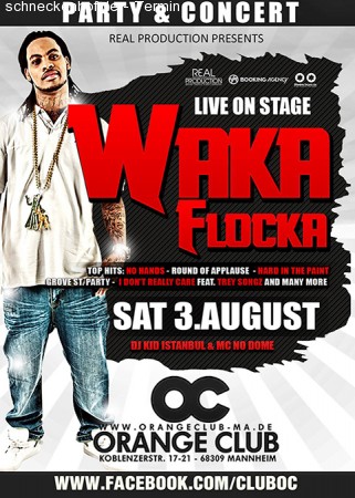 Waka Flocka Flame Live On Stag Werbeplakat