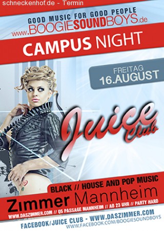 Campus Night Werbeplakat