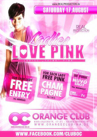 Ladies Love Pink Werbeplakat