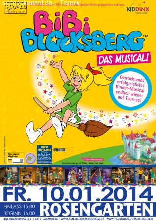 Bibi Blocksberg - Das Musical Werbeplakat