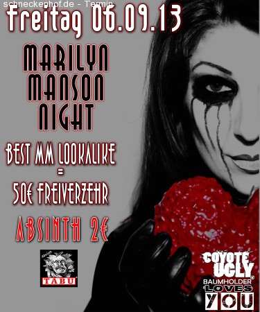 Marilyn Manson Night Werbeplakat