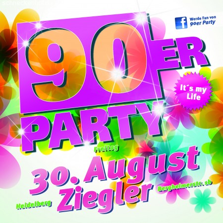 90er Rpr1 Party Werbeplakat