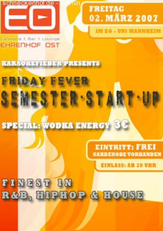 Semester-Start-Up Werbeplakat