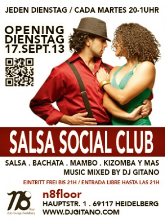 Salsa Social Club Opening Werbeplakat