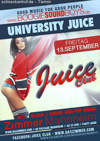 Juice Club - University Juice Werbeplakat