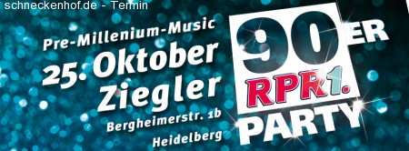 90ER Party Heidelberg Werbeplakat