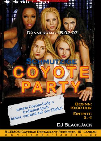 Coyote Party Werbeplakat