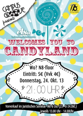 ELSA Welcomes You To Candyland Werbeplakat