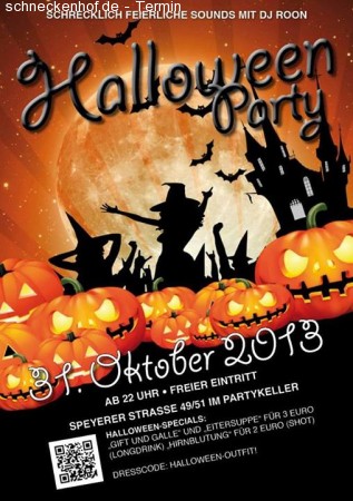 Halloween Party Werbeplakat