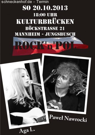 ROCK`N`POL mit Aga L. & Paweł Nawrocki Werbeplakat
