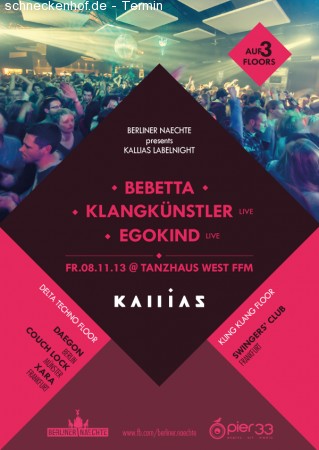 Kallias Labelnight Werbeplakat