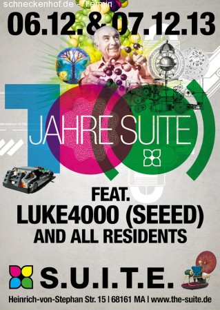 10(0) Jahre Suite feat. Luke4000 (Seeed) Werbeplakat