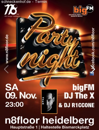 bigFM Partynight @N8floor Werbeplakat