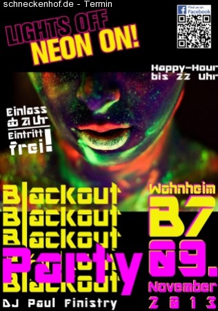 B7 Blackout Werbeplakat
