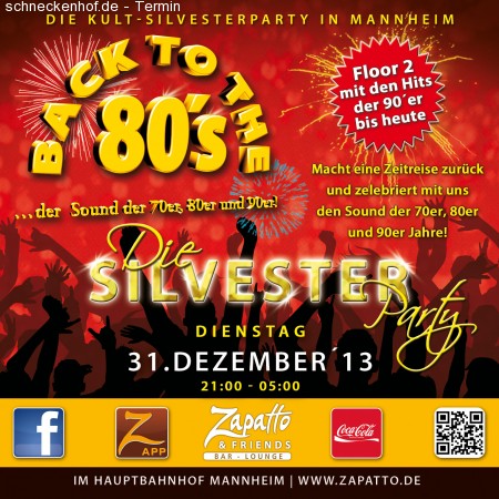 Back to the 80´s - Die Silvester Party Werbeplakat