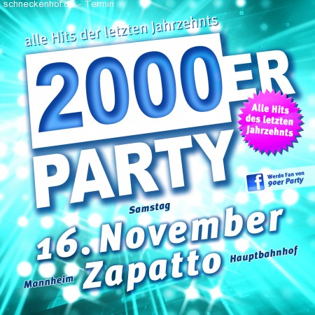 2000er Party Werbeplakat