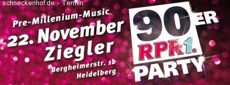 90er Party Heidelberg Werbeplakat