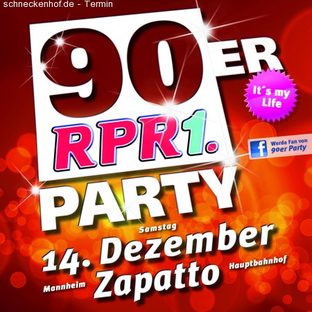 90ER RPR1 Party Werbeplakat