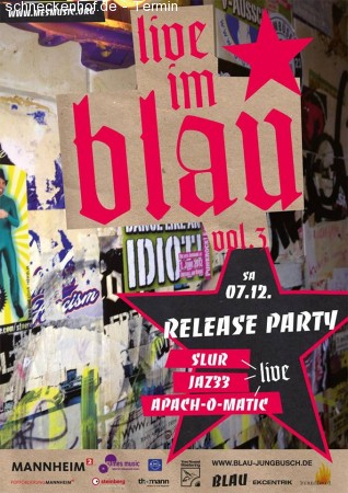Live im Blau Vol.3 CD Release-Party Werbeplakat