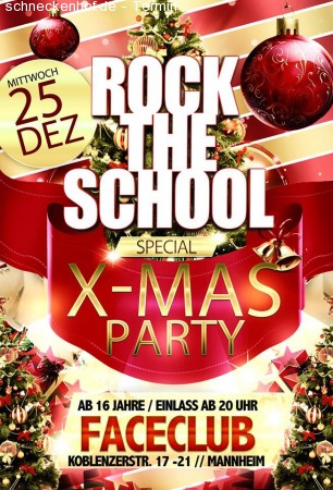 Rock The School | Special X-mas Party Werbeplakat