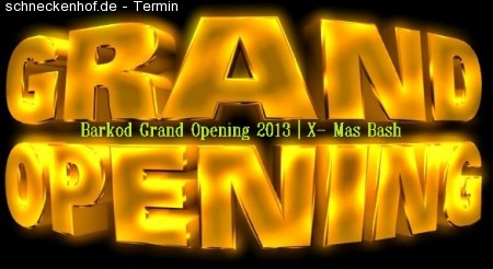 Barkod Grand Opening | X Mas Party Werbeplakat