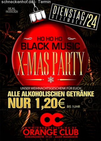 Black Music X-mas Party Werbeplakat