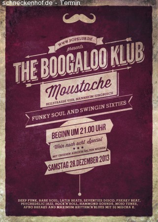 Boogaloo Klub Meets Moustache (Teil II) Werbeplakat