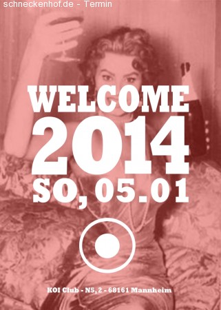 Welcome 2014 Werbeplakat