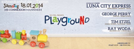 Playground mit LUNA CITY EXPRESS Werbeplakat