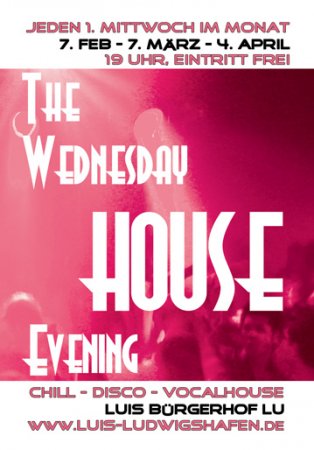 The Wednesday House Evening Werbeplakat