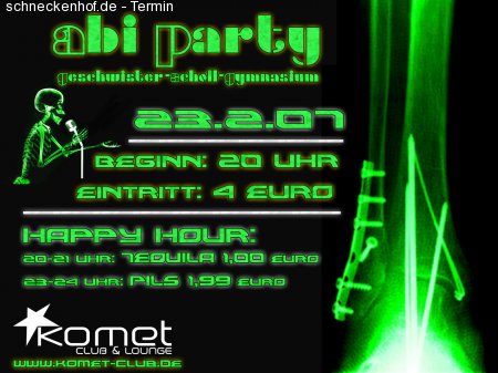 ** Abi Party des GSG ** Werbeplakat