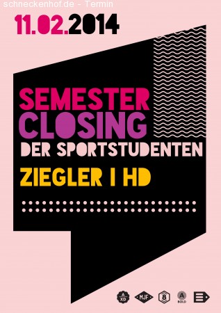 Semesterclosing Sportstudenten Werbeplakat