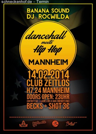 Dancehall meets Hip Hop Mannheim pt.2 Werbeplakat