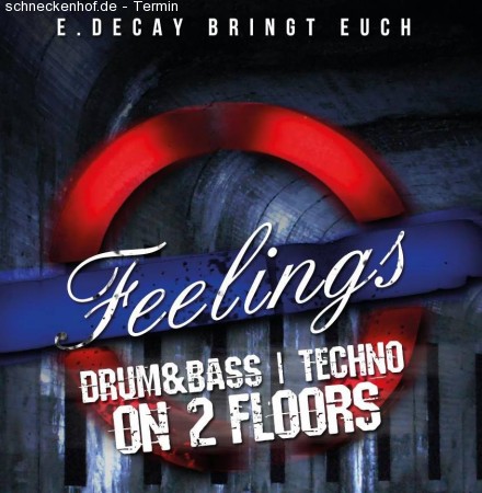 Feelings (Dnb & Techno-house) Werbeplakat