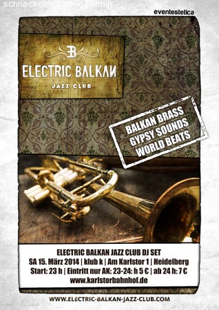 Electric Balkan Jazz Club Werbeplakat