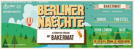 Berliner Naechte - Bakermat Werbeplakat