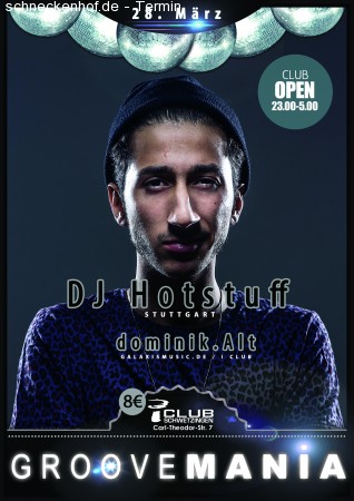 GrooveMania mit DJ Hotstuff (Stuttgart) Werbeplakat