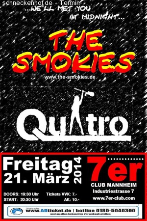 The Smokies & QuAtro - Live im 7er Club Werbeplakat