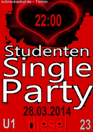 Studenten Single Night Werbeplakat