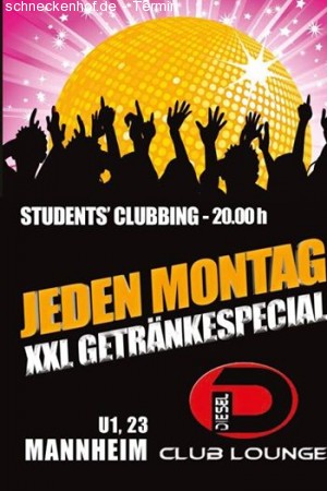 Student's Clubbing Xxl Happy Hour Werbeplakat