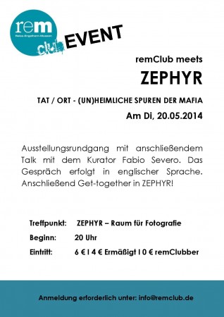 remClub meets ZEPHYR: TAT/ORT Werbeplakat