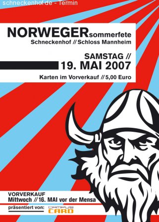 Norweger Fete Werbeplakat