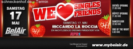 We love Singles & Friends @ Bel Air Werbeplakat