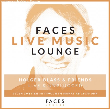 Faces Live Music Lounge Werbeplakat