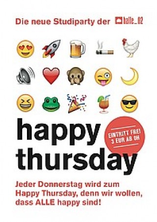 Happy Thursday Werbeplakat